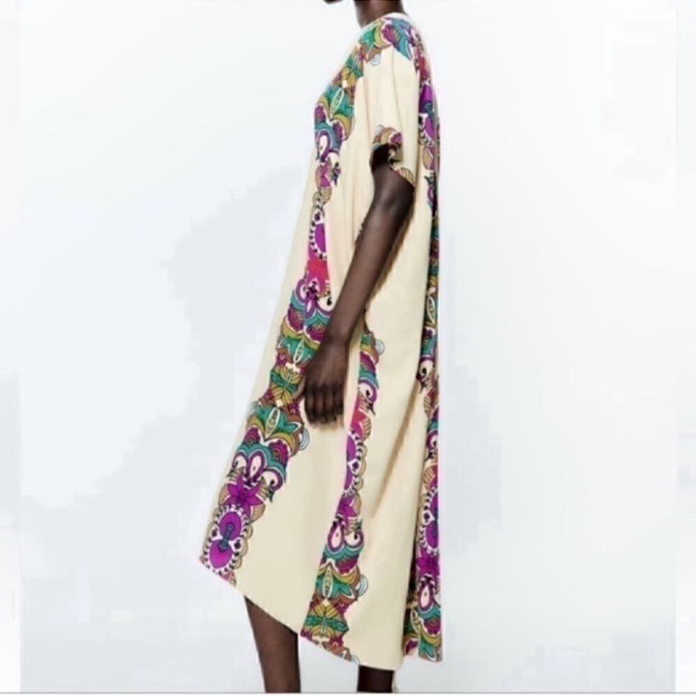 ZARA PRINTED TUNIC Tan/Green
DRESS(Size Small) - Picture 3 of 7
